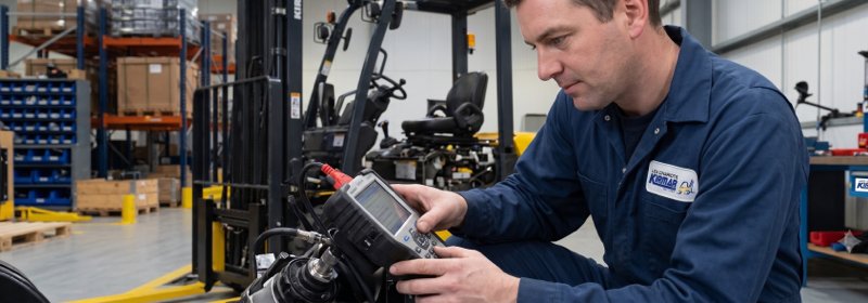 Confiez l'entretien de votre chariot élévateur à des techniciens certifiés chez Kirmar